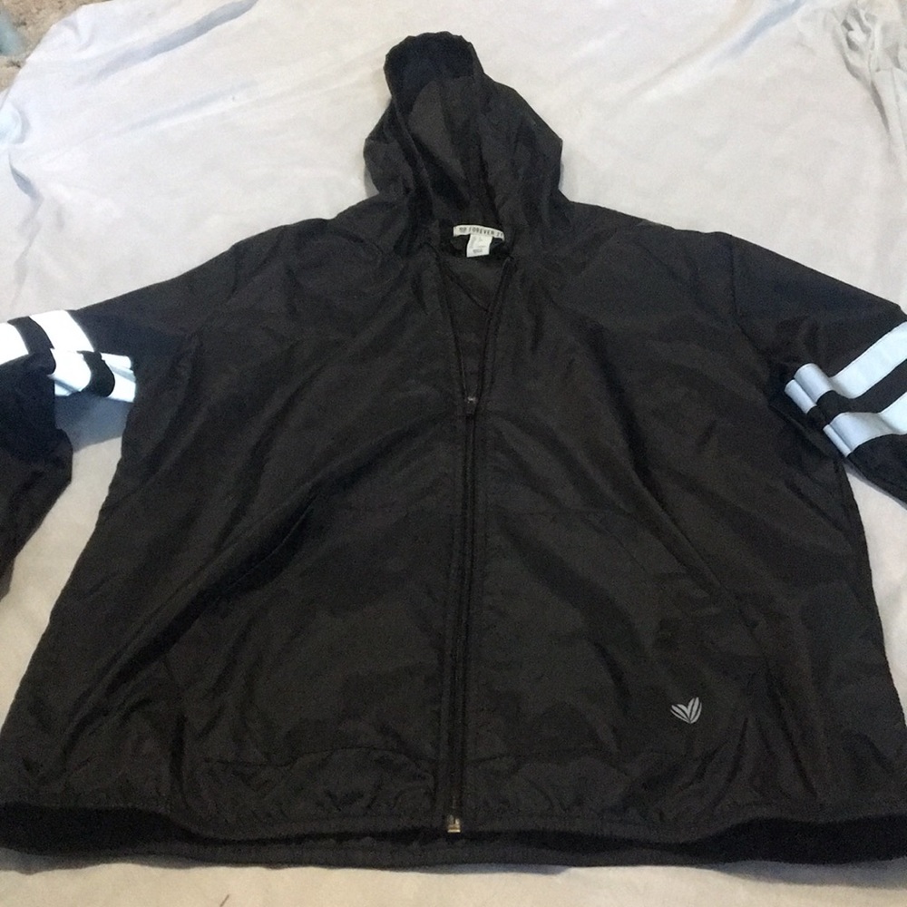 Forever 21 raincoat zip-up jacket
